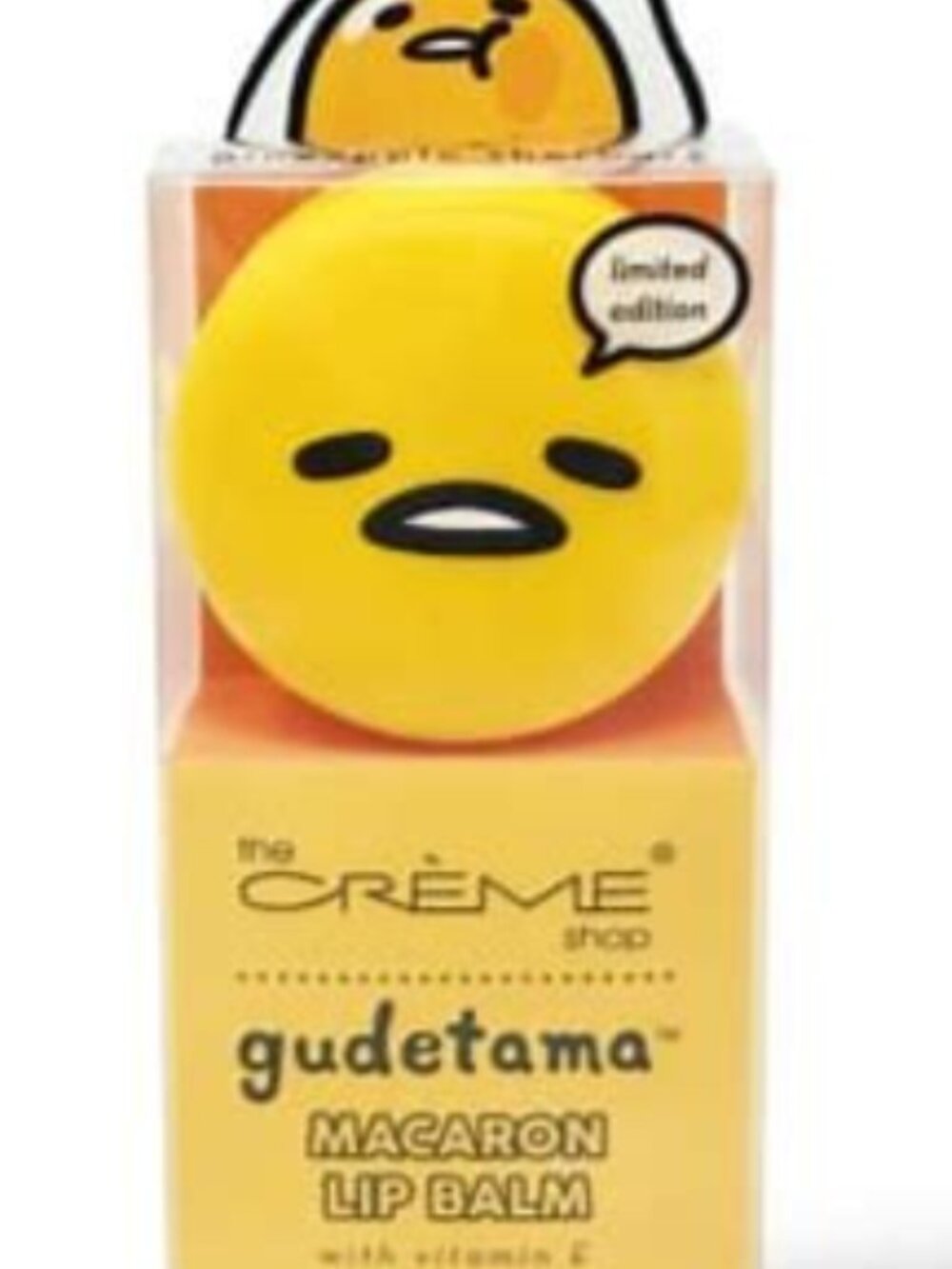 The Crème Shop x Gudetama Pineapple Sherbet Macaron Lip Balm Limited Edition